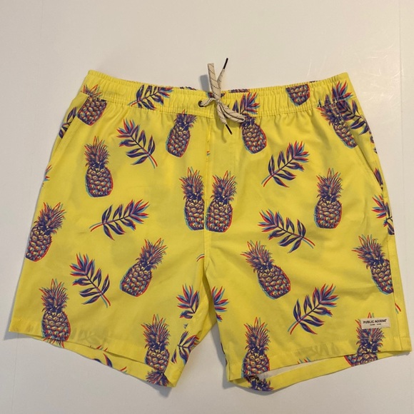 Public access pineapple Mens board shorts XL - Picture 1 of 4